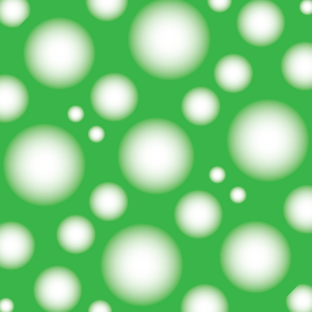 Seamless pattern with round and square design, greens, - Vector, Image