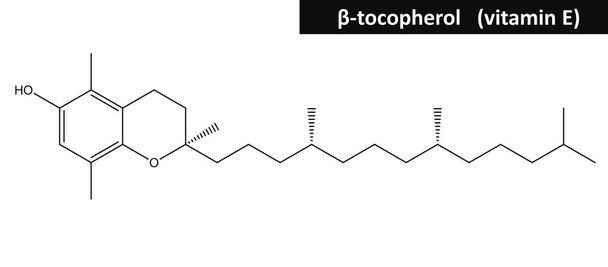 Estructura molecular del tocoferol (vitamina E
) - Foto, Imagen