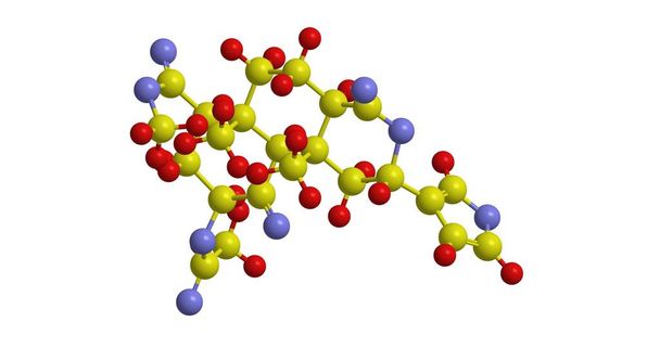 Estructura molecular de la Salvinorina A
 - Foto, Imagen