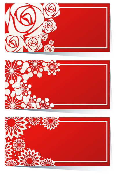 Σχεδίαση της ετικέτας σε κόκκινο χρώμα - Διάνυσμα, εικόνα