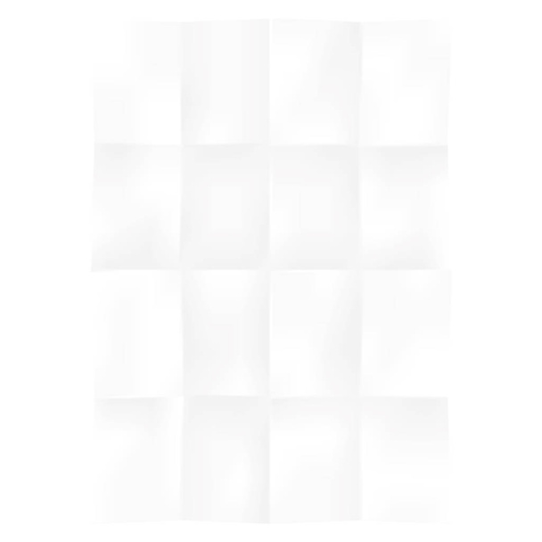 Blank Rectangle Sheet of Paper Folded - Vector, Image