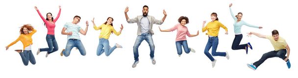 international group of happy people jumping - Photo, Image