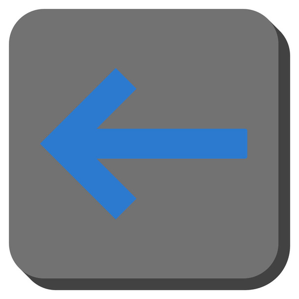 Left Arrow Rounded Square Vector Icon - Vektor, kép