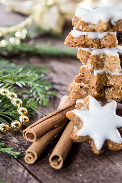 Cinnamon Sweets with christmas decoration - Foto, Imagem