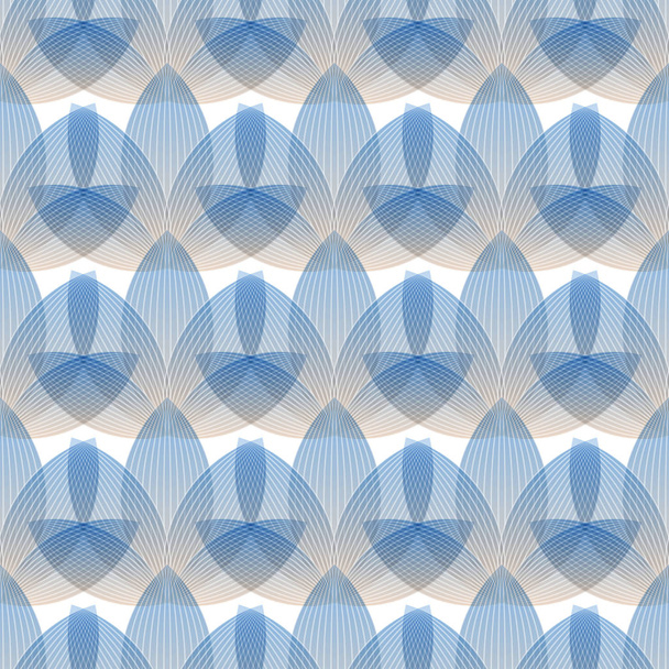 Patrón azul sin costura abstracto, formas geométricas
 - Vector, Imagen