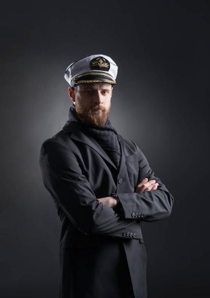 portrait of handsome skipper - Photo, image