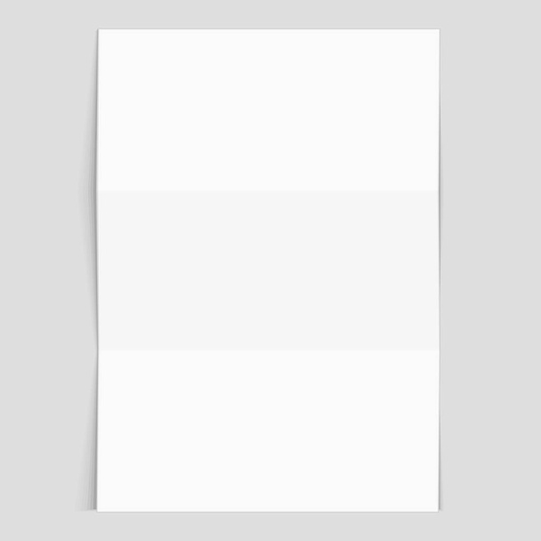 紙のモックアップの現実的な空白のシート. - ベクター画像