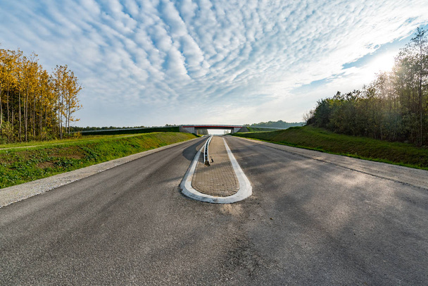 nuevo camino de asfalto
 - Foto, imagen