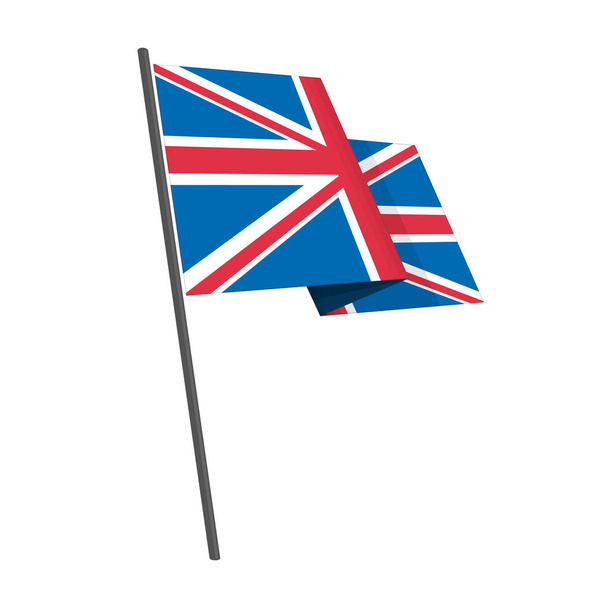 Britská vlajka vektor. - Vektor, obrázek