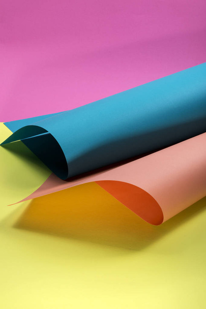Abstract background from sheets of colored paper - Photo, Image
