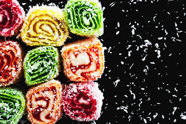 East sweets on a dark background - Foto, imagen