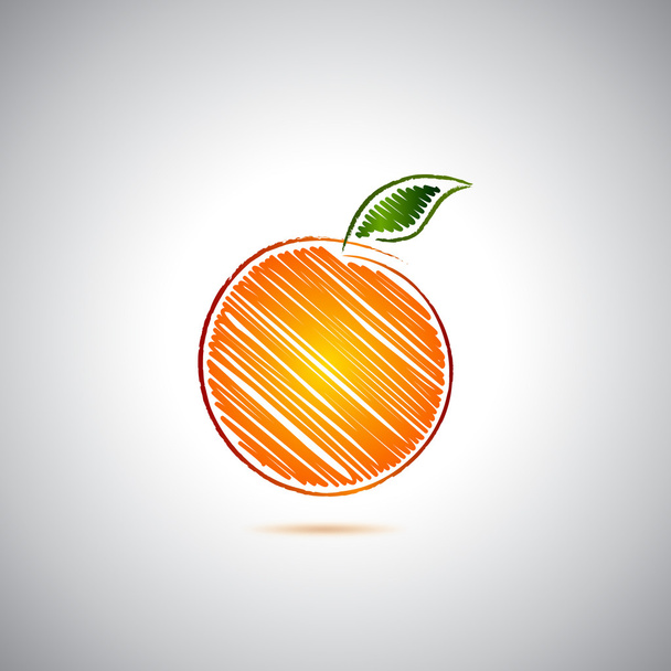 オレンジ色のロゴ - ベクター画像