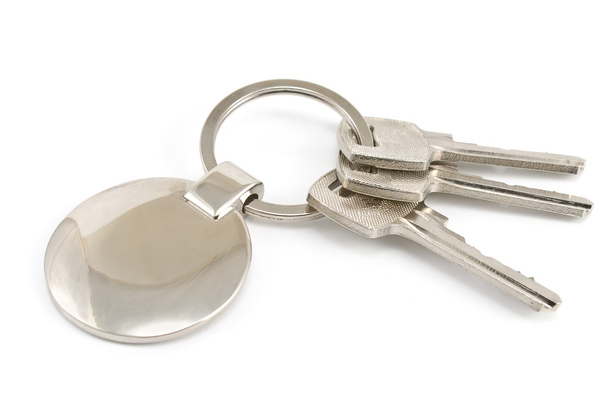 sleutels met metalen tag - Foto, afbeelding