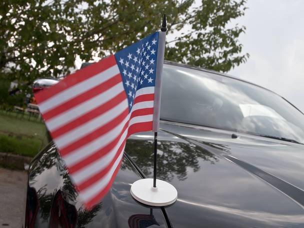 Usa flag on car - Valokuva, kuva