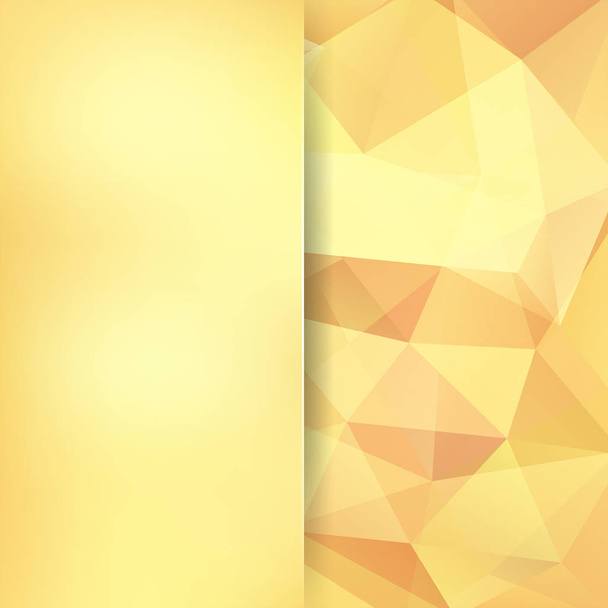 Αφηρημένη γεωμετρική στυλ κίτρινο φόντο. Θάμπωμα φόντου με το γυαλί. Εικονογράφηση διάνυσμα. Χρώματα κίτρινο, πορτοκαλί. - Διάνυσμα, εικόνα