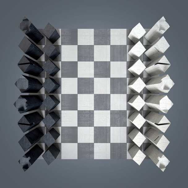 Zestaw nowoczesnych szachy  - Zdjęcie, obraz