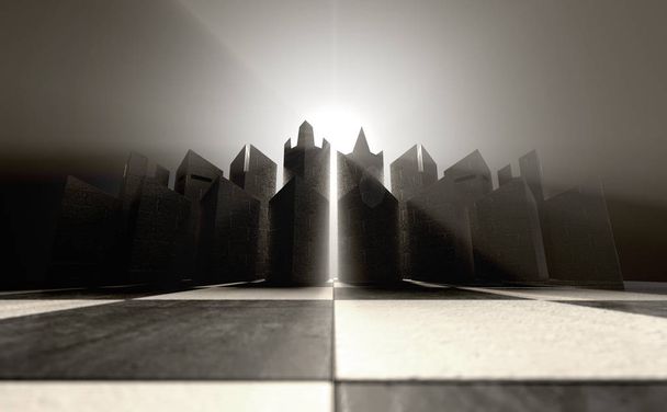 Conjunto de xadrez moderno
  - Foto, Imagem