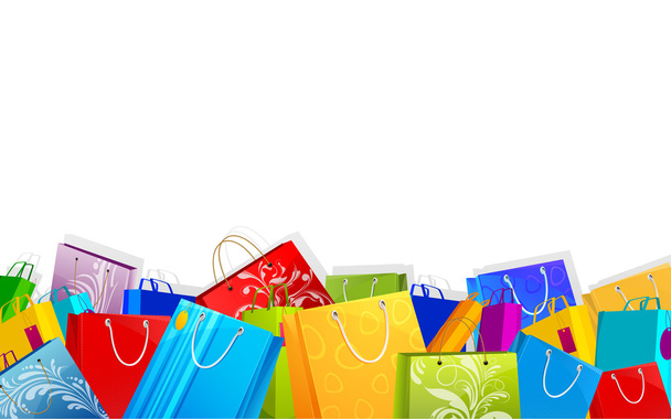 Colorful Shopping Bag - Vector, Image