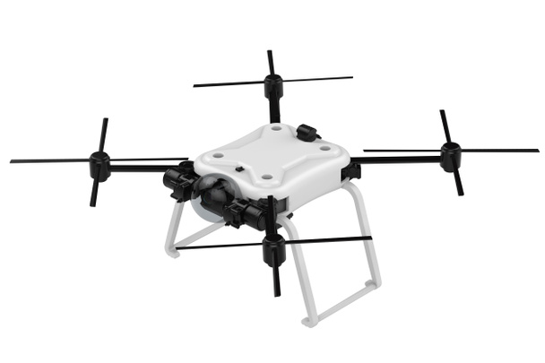 Weiße Drohne isoliert - Foto, Bild