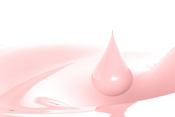 gotita de leche rosada
 - Foto, Imagen