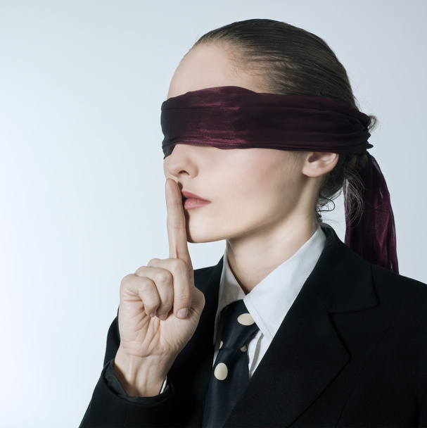 blindfold woman - Fotó, kép