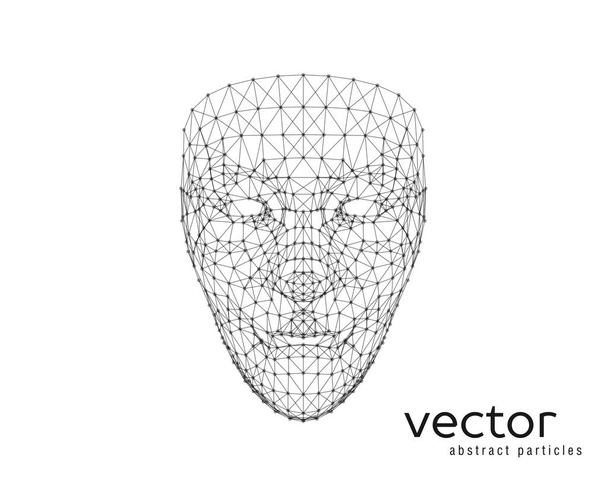 Vector illustration of human face - Vector, afbeelding