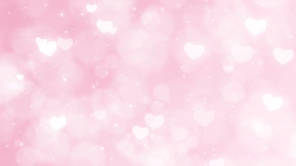 Mothers Day Background with Particles, Sparkles and Hearts. - Footage, Video