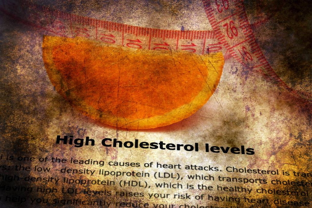 High cholesterol level grunge concept - Photo, Image