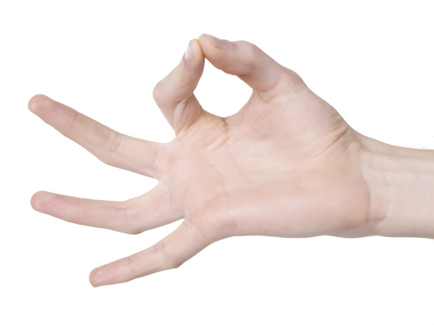 Mano con tres dedos
 - Foto, imagen