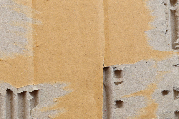Texture of the brown paper box. - Photo, Image