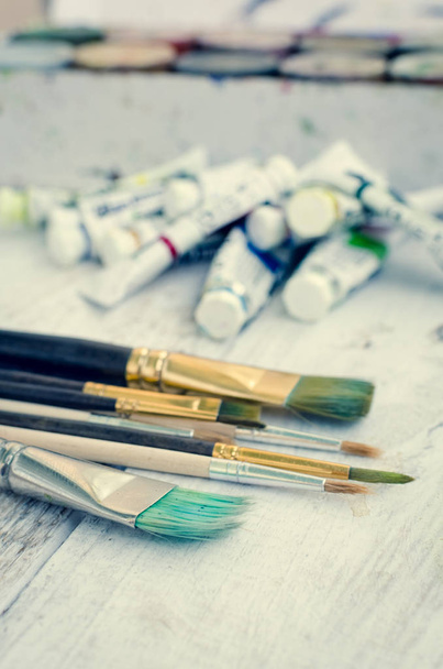 Artist paint brushes - Photo, Image