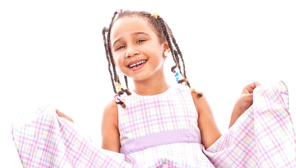 Portrait of a happy little girl - Foto, imagen
