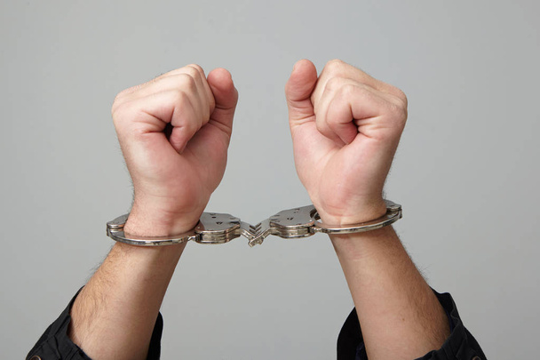 Handcuffed young man. - Photo, Image