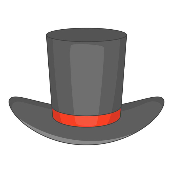 Gentleman hat icon, cartoon style - Vecteur, image