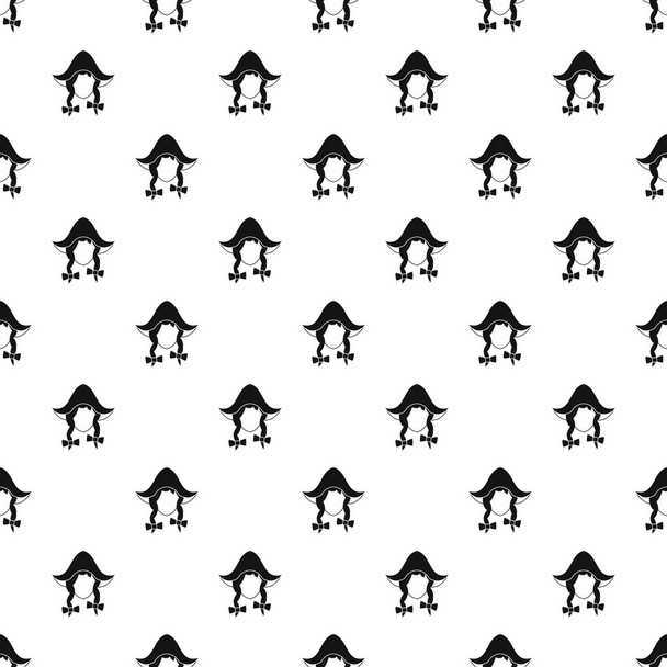 Girl dutch pattern, simple style - ベクター画像