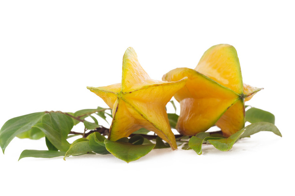 Starfruit, карамбола изолированы на белом фоне
 - Фото, изображение
