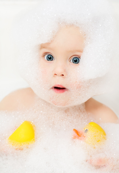 Banho de bebê - Foto, Imagem
