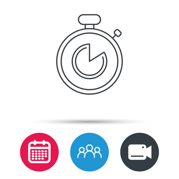 Timer icon. Stopwatch sign. - Vecteur, image