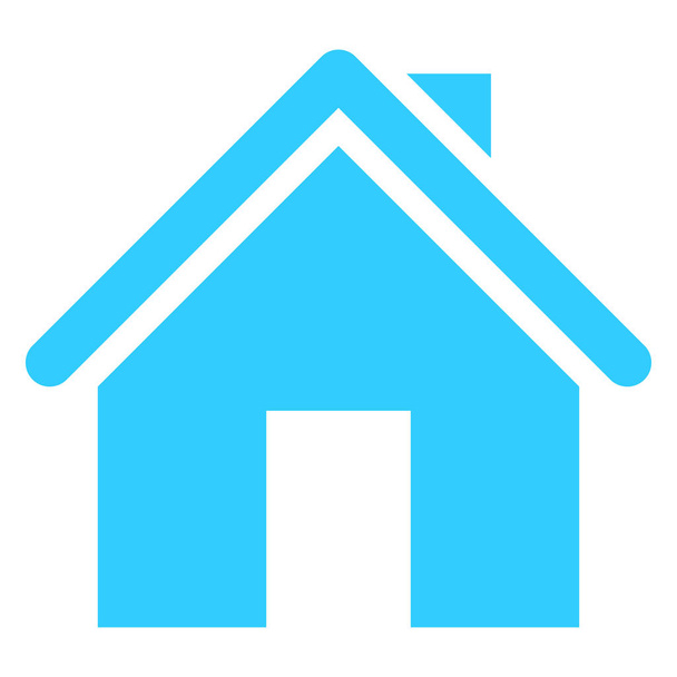 Casa plana icono casa signo web botón de internet
 - Vector, imagen