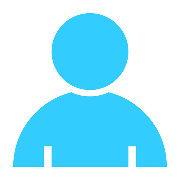 Usuario plano icono miembro signo avatar botón
 - Vector, imagen