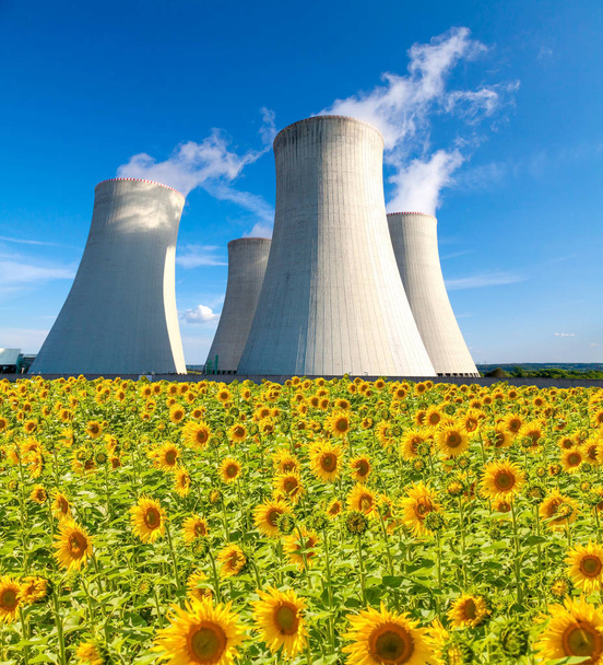 Nuclear power plant in Czech Republic Europe - Photo, Image