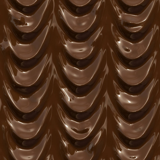 Seamless texture of chocolate. Abstract background of decorative - Фото, зображення