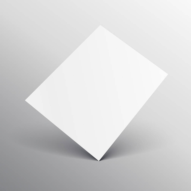 elegant white a4 paper mockup - Wektor, obraz