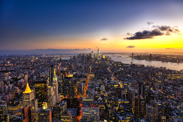 De New York City manhattan w de Freedom tower - Foto, afbeelding