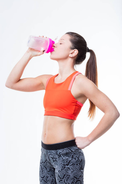 drinking and workout are healty lifestyle - 写真・画像