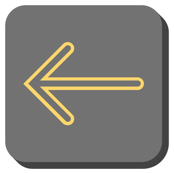 Arrow Left Rounded Square Vector Icon - ベクター画像