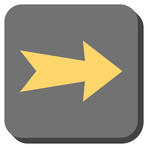 Arrow Right Rounded Square Vector Icon - Vector, imagen