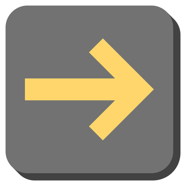 Arrow Right Rounded Square Vector Icon - ベクター画像