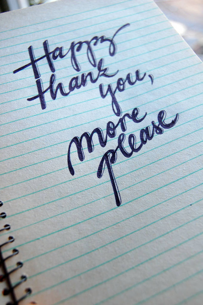 Happy Thank You More Ota kalligrafinen tausta
 - Valokuva, kuva