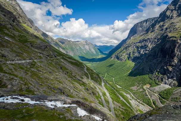 Trollstigen road landscape, Norway. - Φωτογραφία, εικόνα